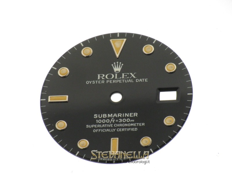 Quadrante nero trizio Rolex Submariner ref. 16610 16800 nuovo